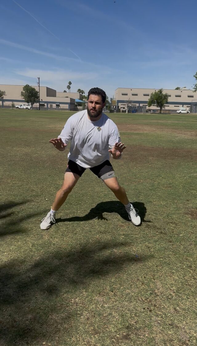 Athlete kick-slide drill